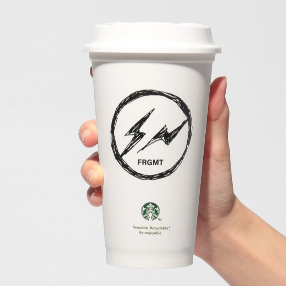 Fragment x Starbucks 閃電系列隨行杯 白 聯名 日本限定 SFRCUP