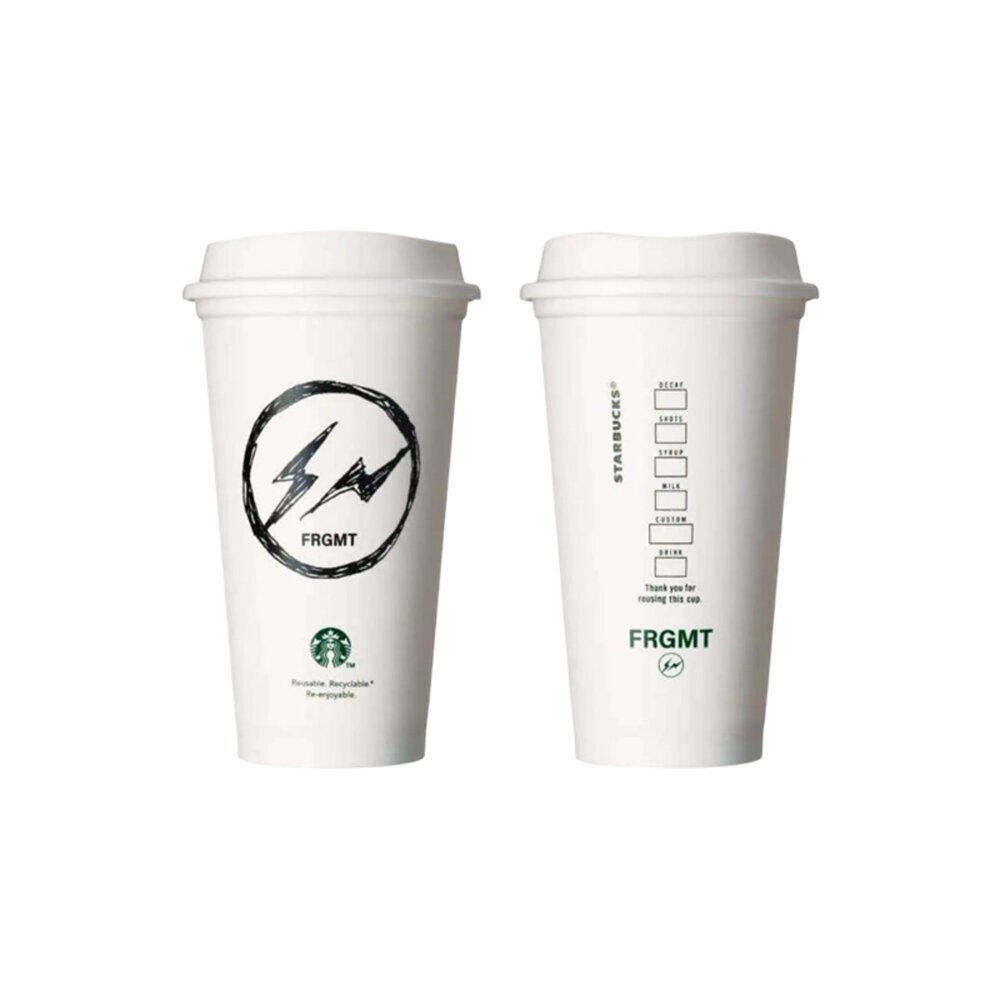 Fragment x Starbucks 閃電系列隨行杯 白 聯名 日本限定 SFRCUP