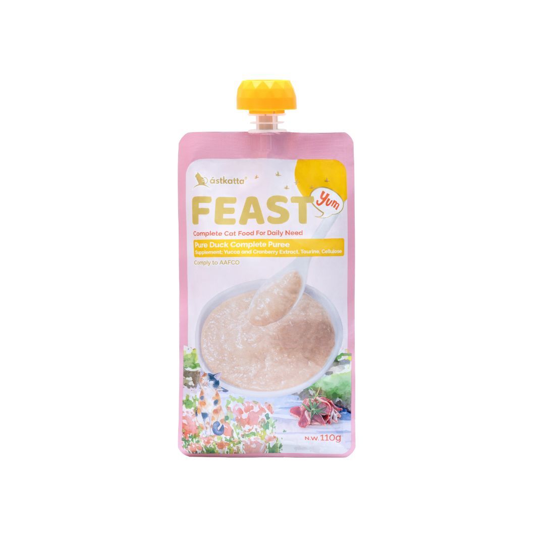 Astkatta FEAST 鮮肉盛宴營養主食包 - 新鮮走地鴨肉 110g (Exp: Apr-2027)