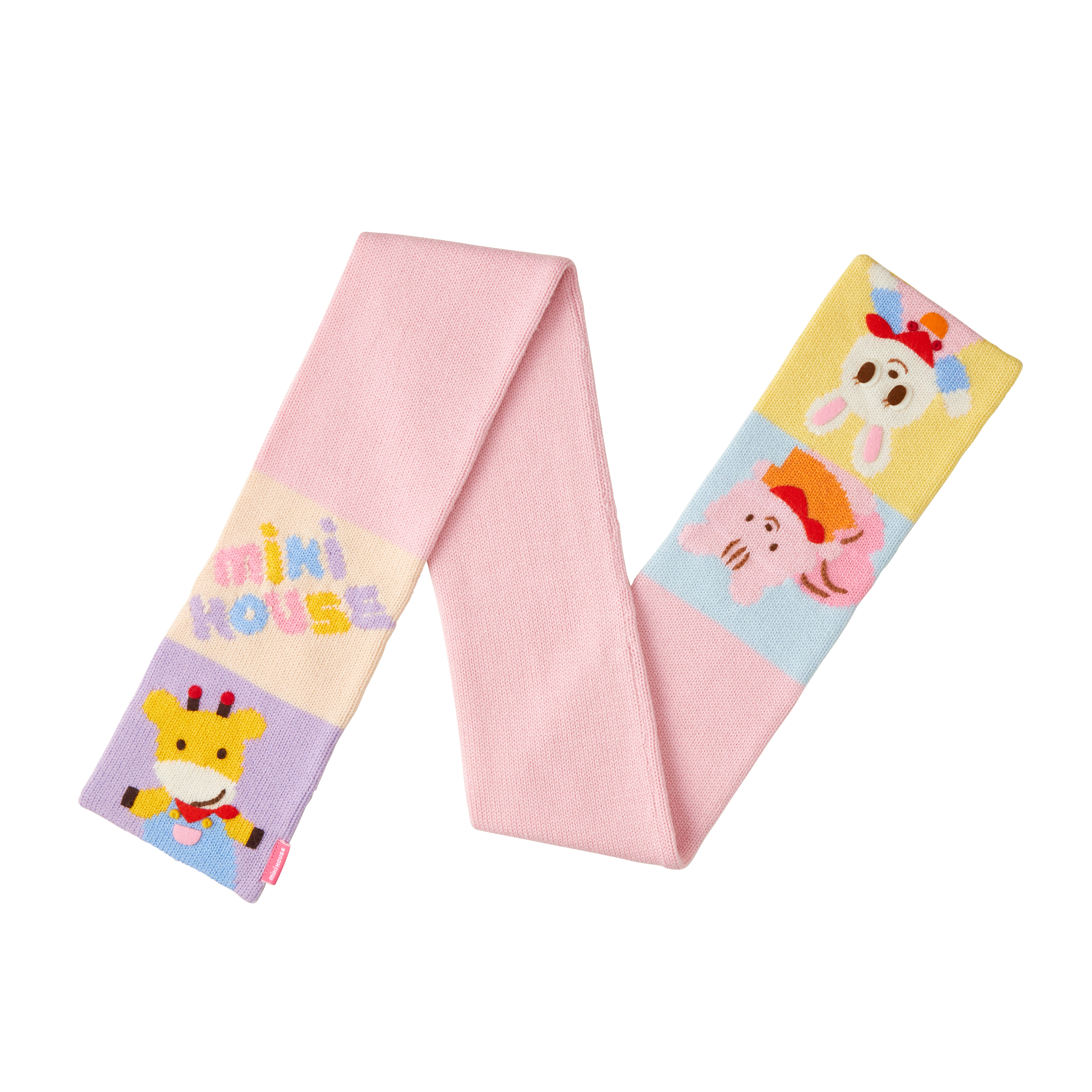 MH 動物格子針織圍巾