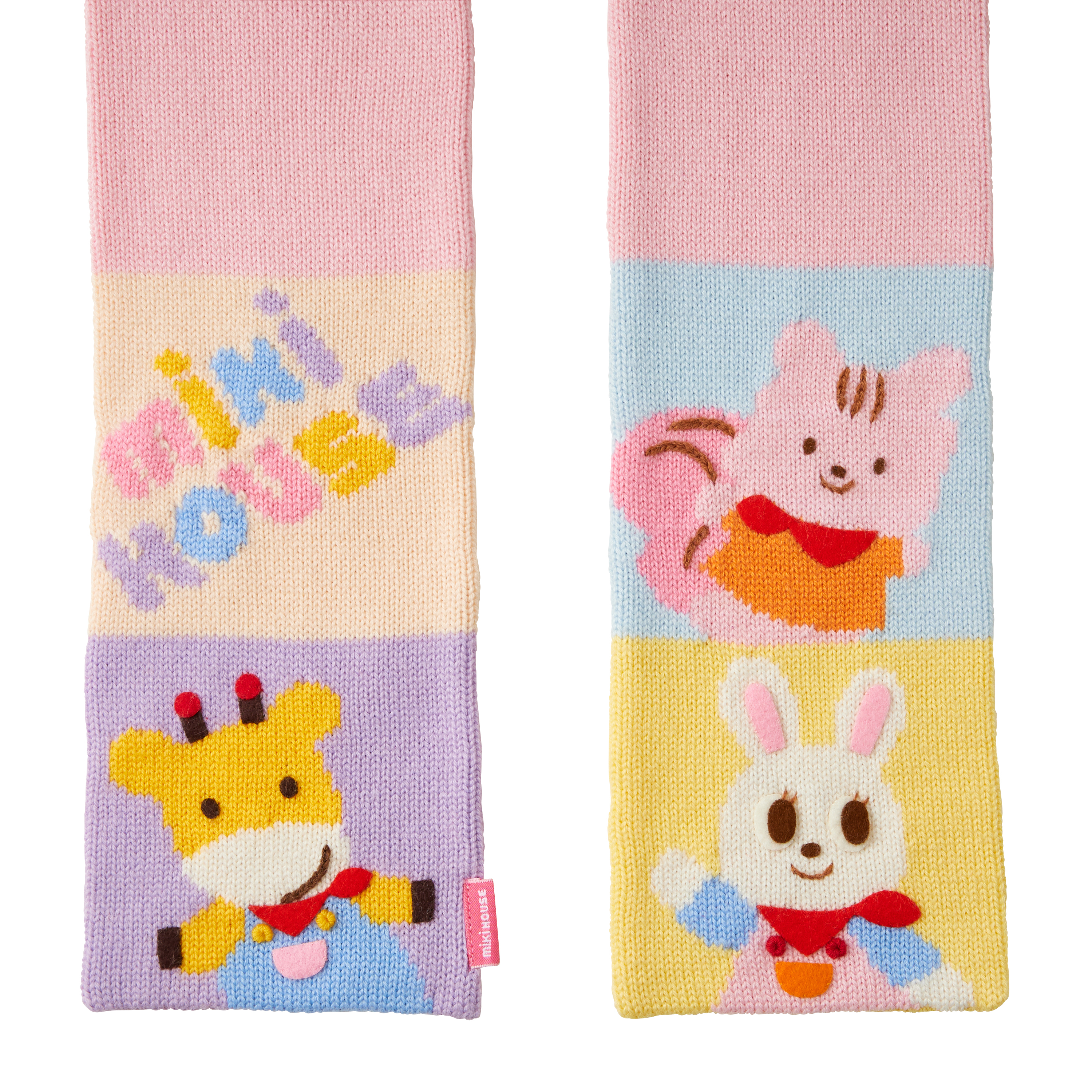 MH 動物格子針織圍巾