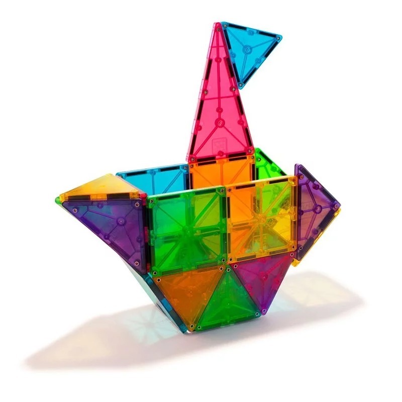 Magna-Tiles®彩色透光磁力積木32片
