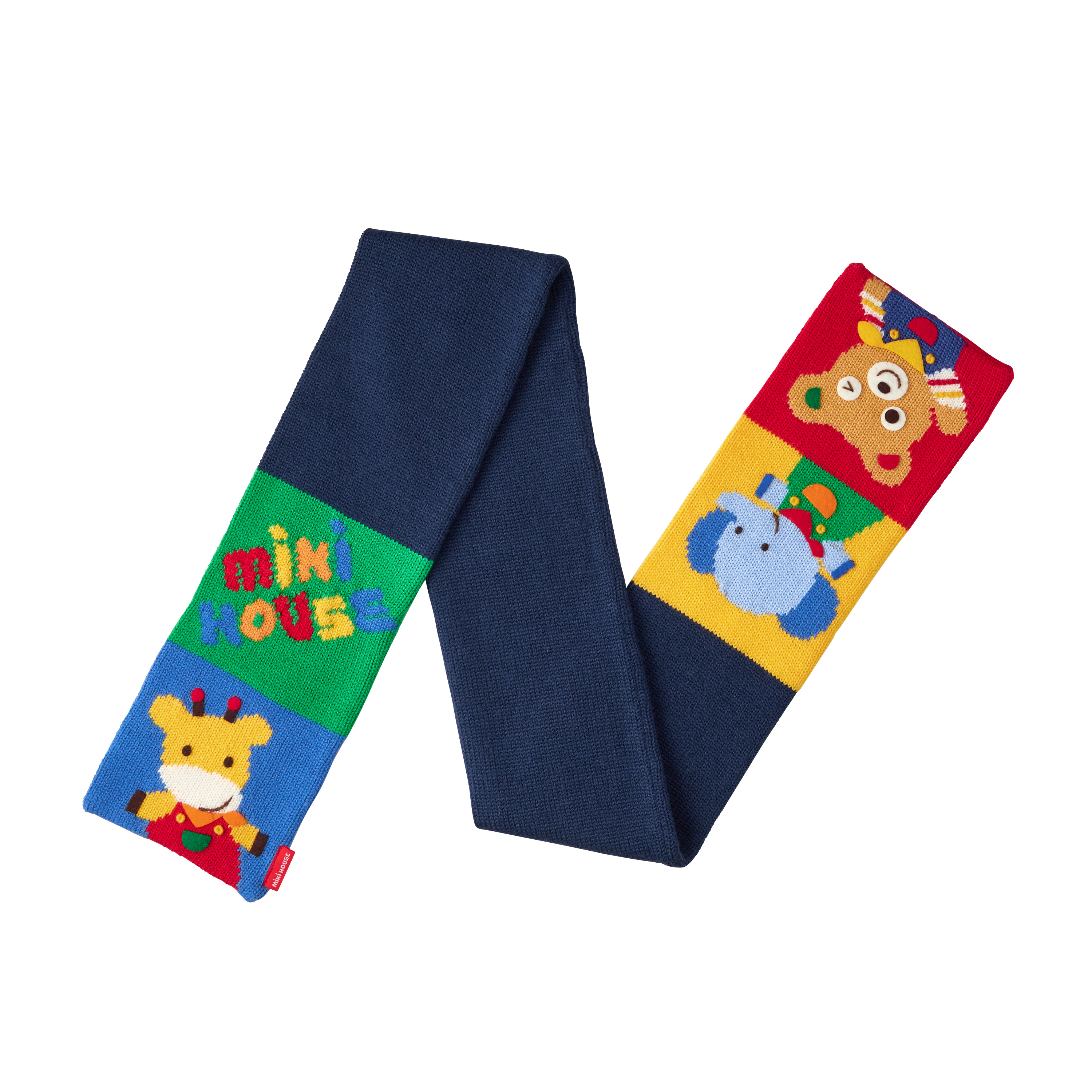 MH 動物格子針織圍巾