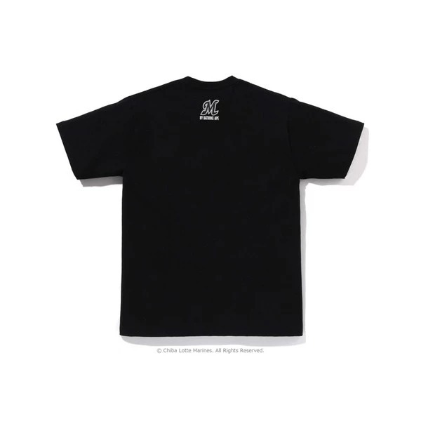 2025AW A BATHING APE BAPE CHIBA LOTTE MARINES LOGO TEE 千葉 羅德 海洋隊 大頭 短T 現貨 1L73110921