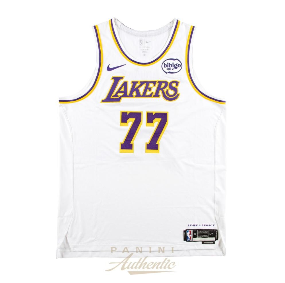 Luka Doncic Autographed Los Angeles Lakers White Association Edition Authentic Jersey