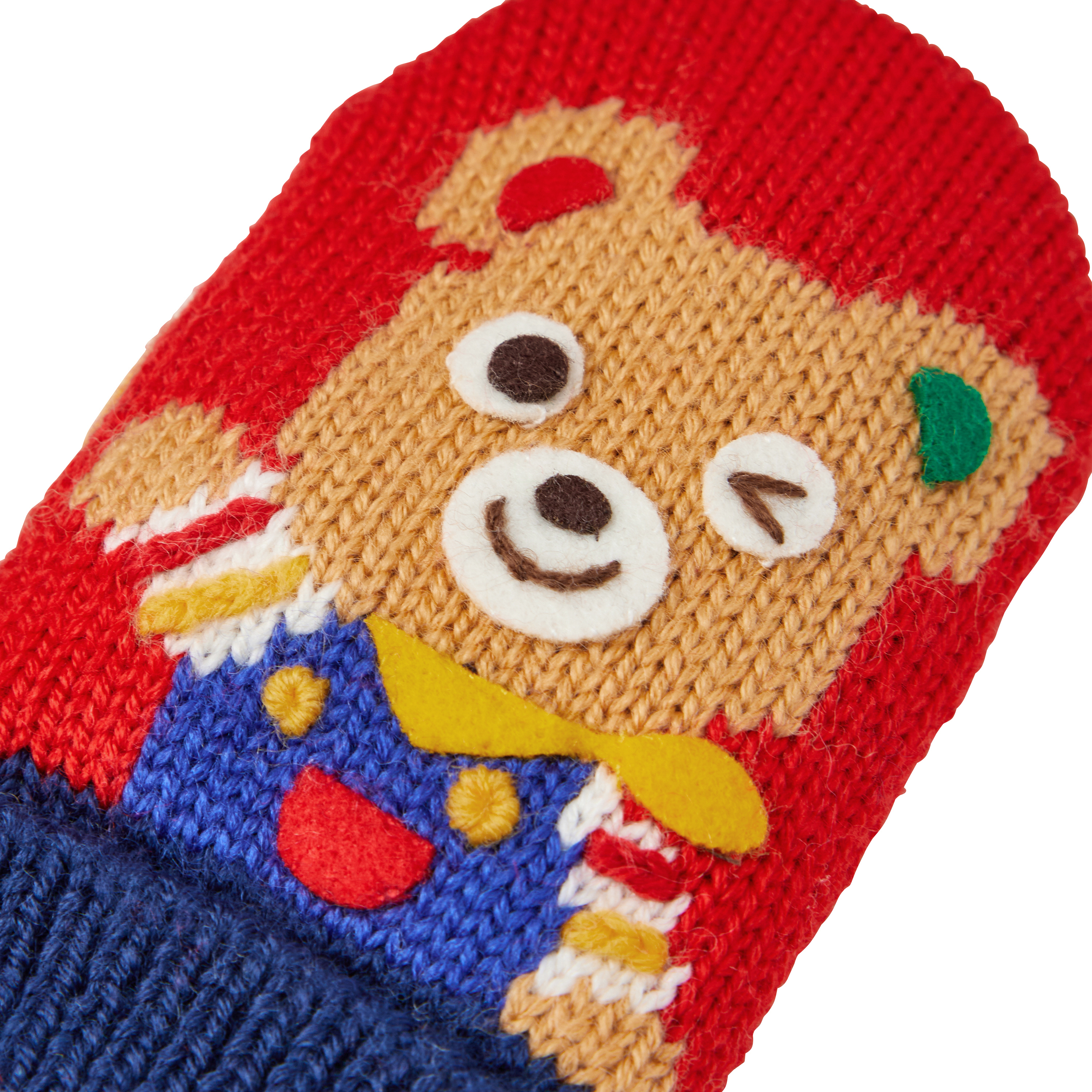 MH 動物格子針織手套