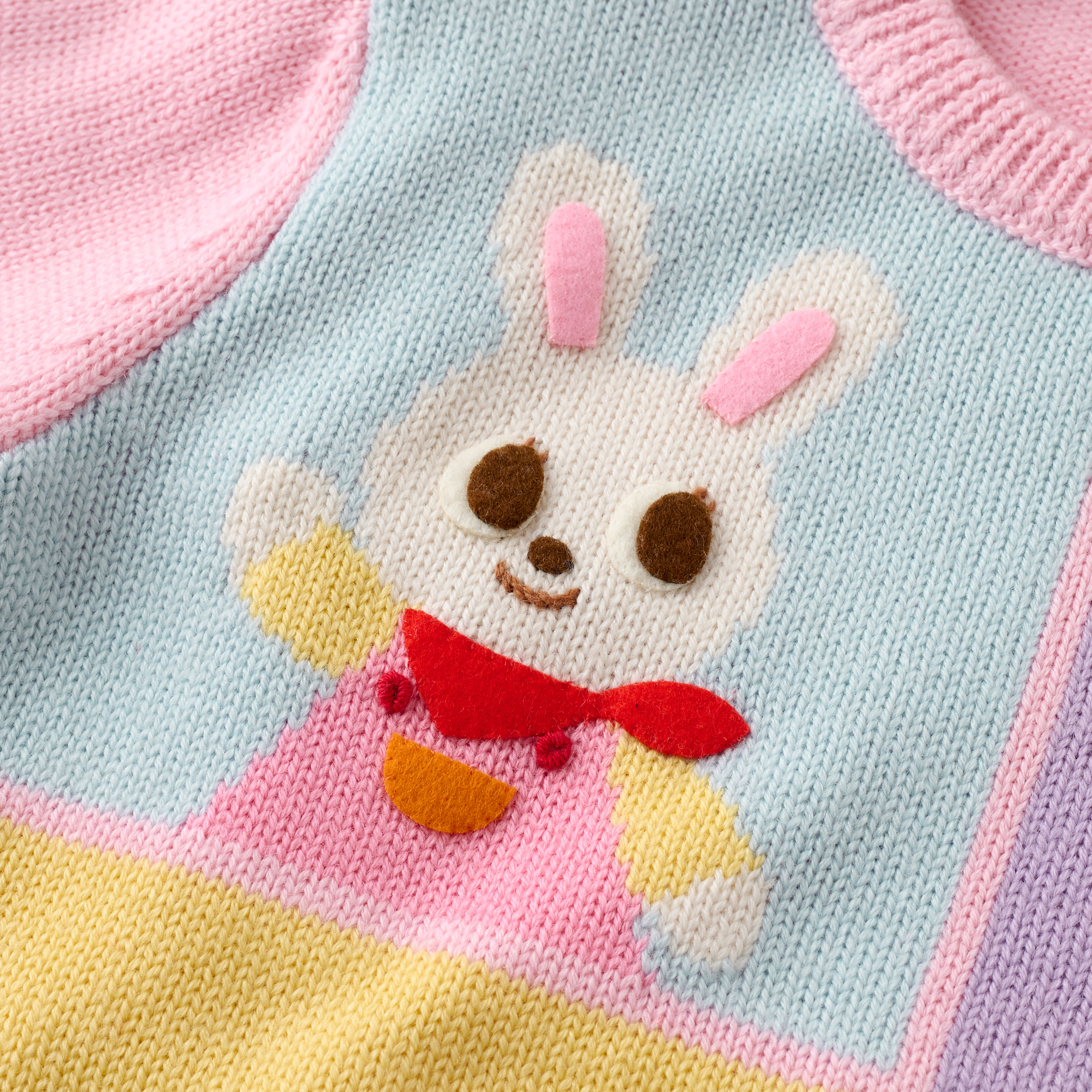 MH 動物格子針織套頭毛衣