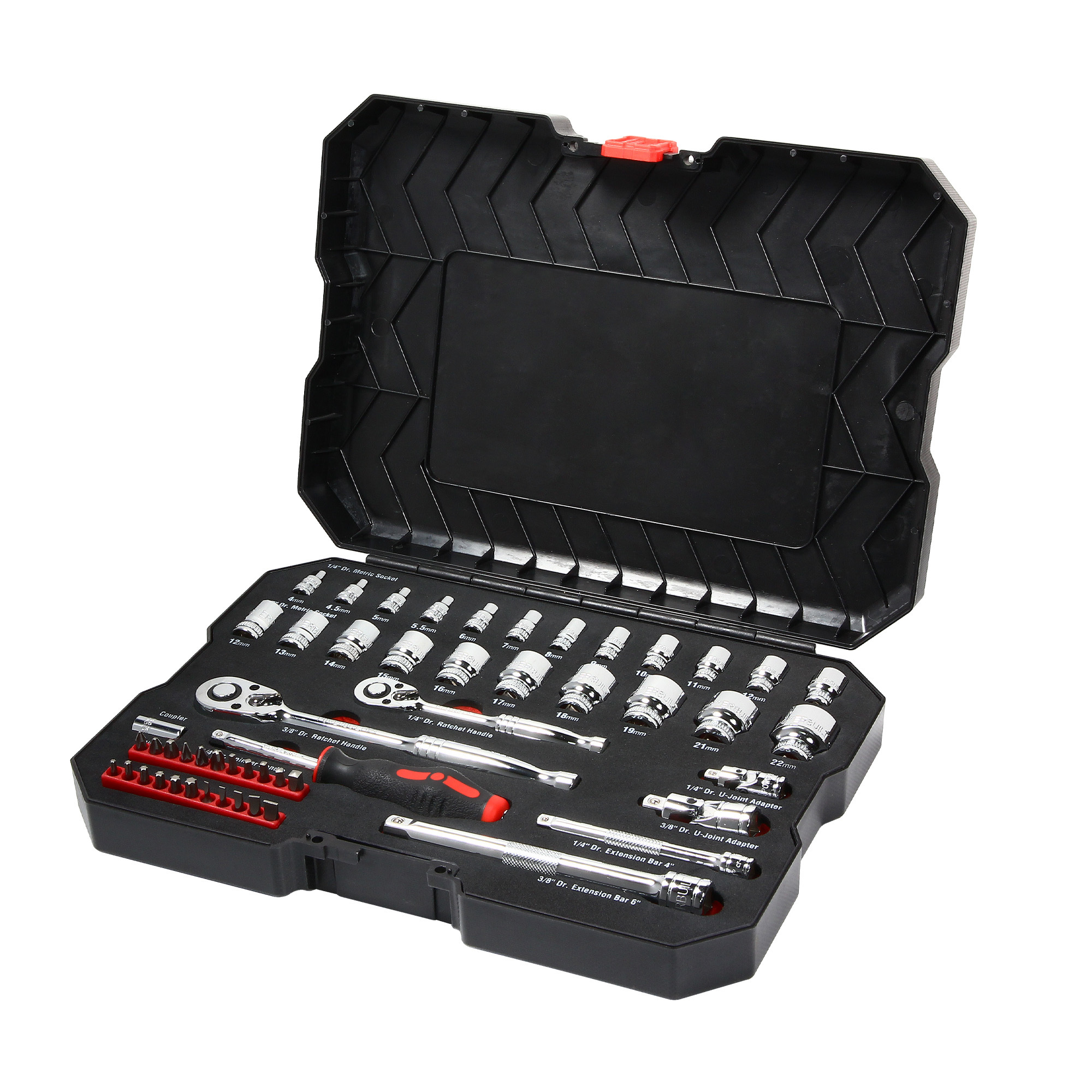 Powerbuilt 53件式兩分三分公制套筒組