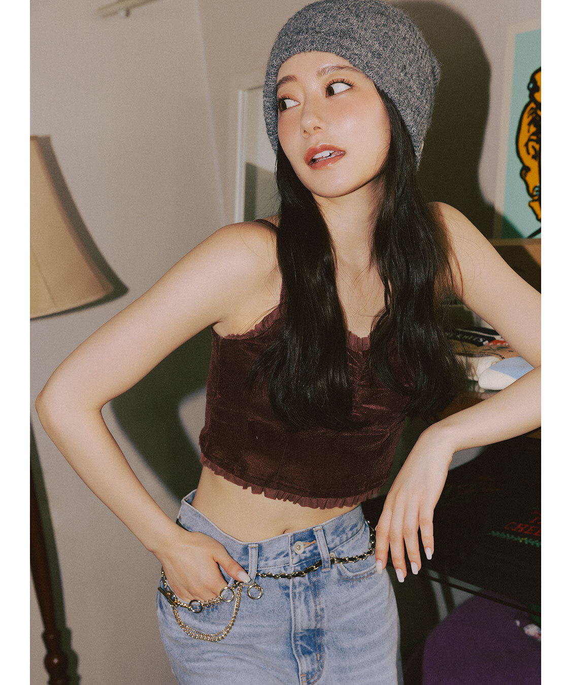 [預購] 折扣 COCO DEAL 絨面胸衣吊帶背心