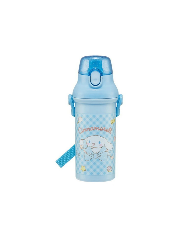 Skater 玉桂狗 彈蓋直飲斜揹水樽 480ml