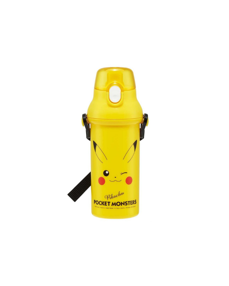 Skater Pokemon 比卡超 彈蓋直飲斜揹水樽 480ml