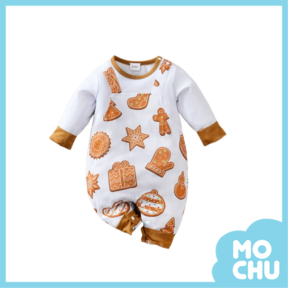 餅乾群長袖連身衣