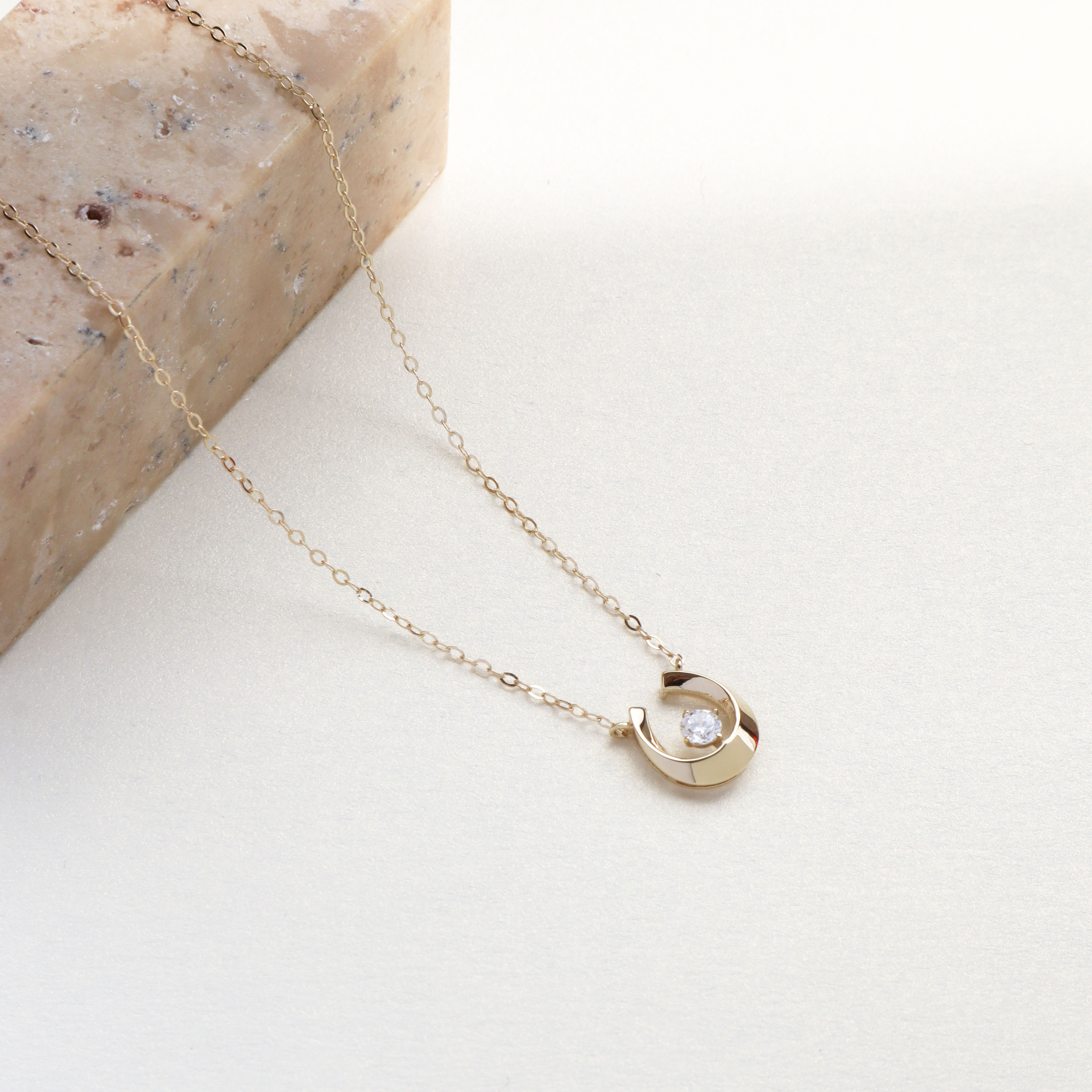 10K/幸運耀光馬蹄項鍊