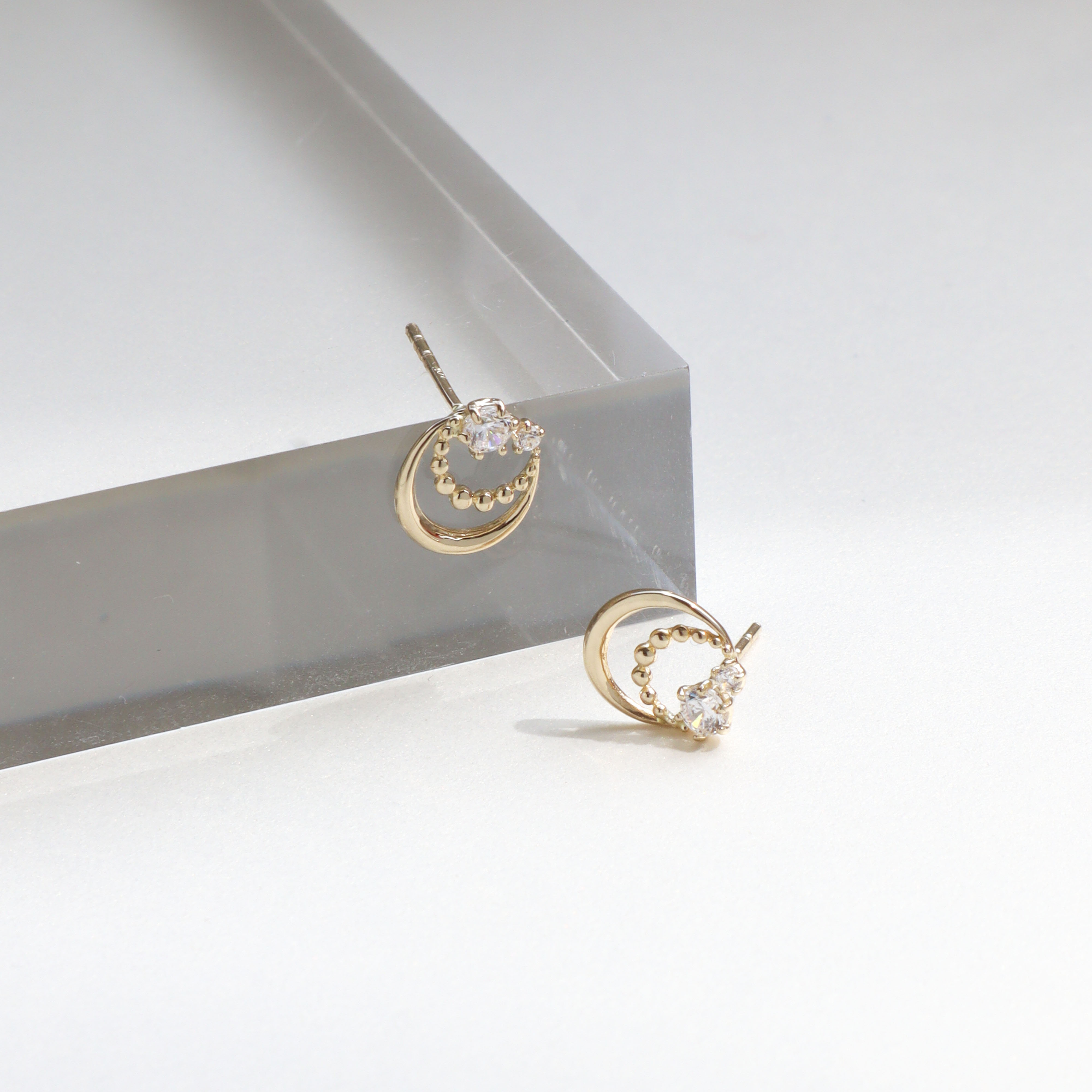 10K/浪漫光圈耳環