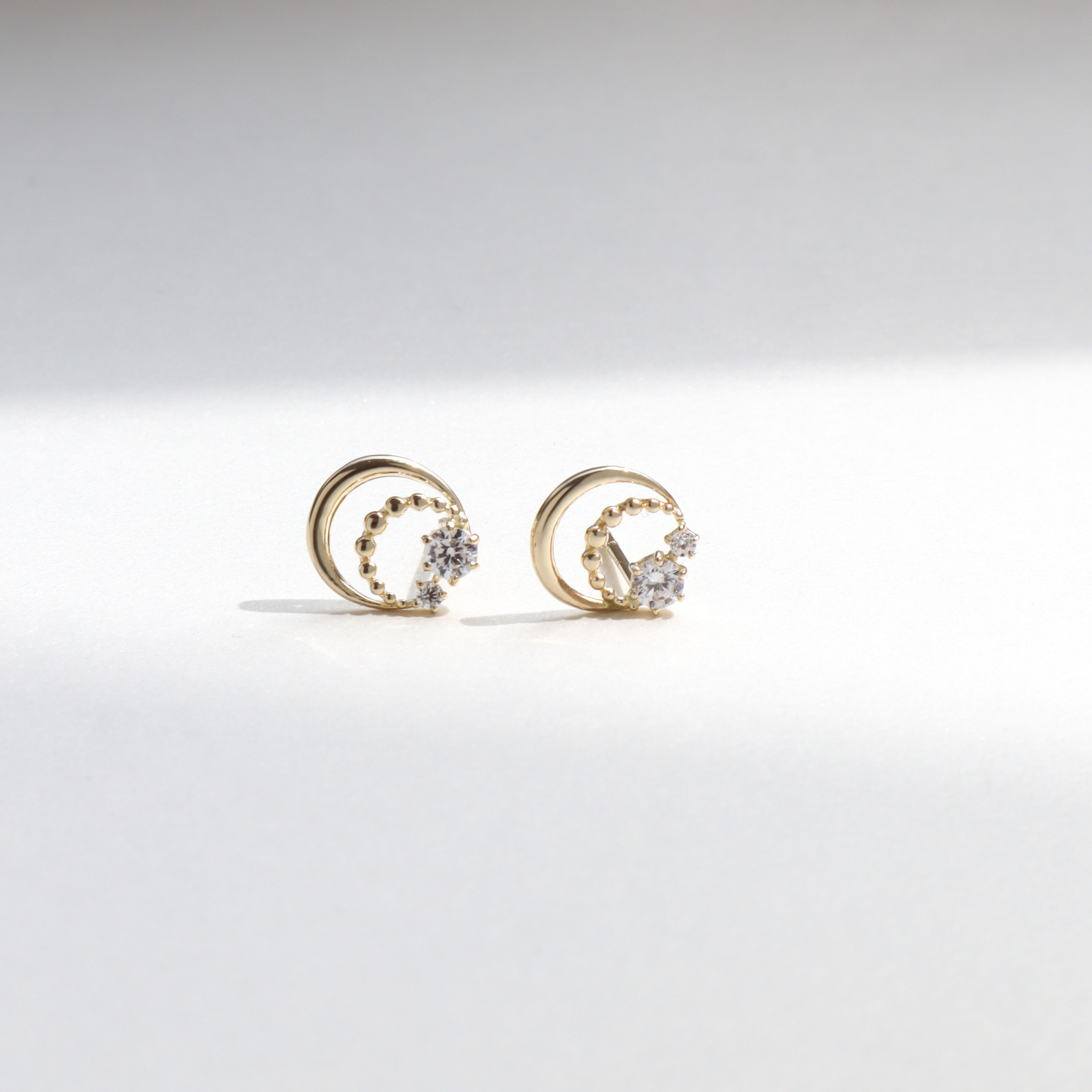 10K/浪漫光圈耳環