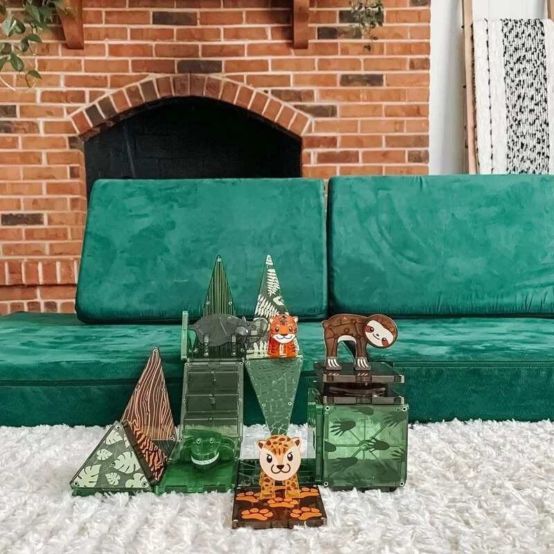 Magna-Tiles®磁力積木25片-叢林動物