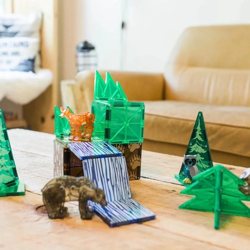 Magna-Tiles®磁力積木25片-森林動物