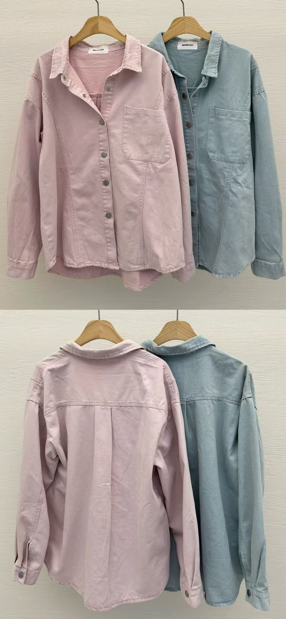 MI5011 寬鬆牛仔恤衫外套
