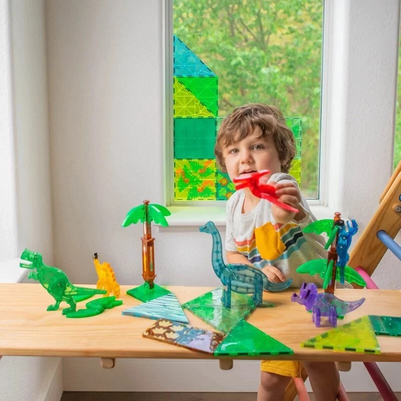 Magna-Tiles®磁力積木-恐龍世界 XL 50片