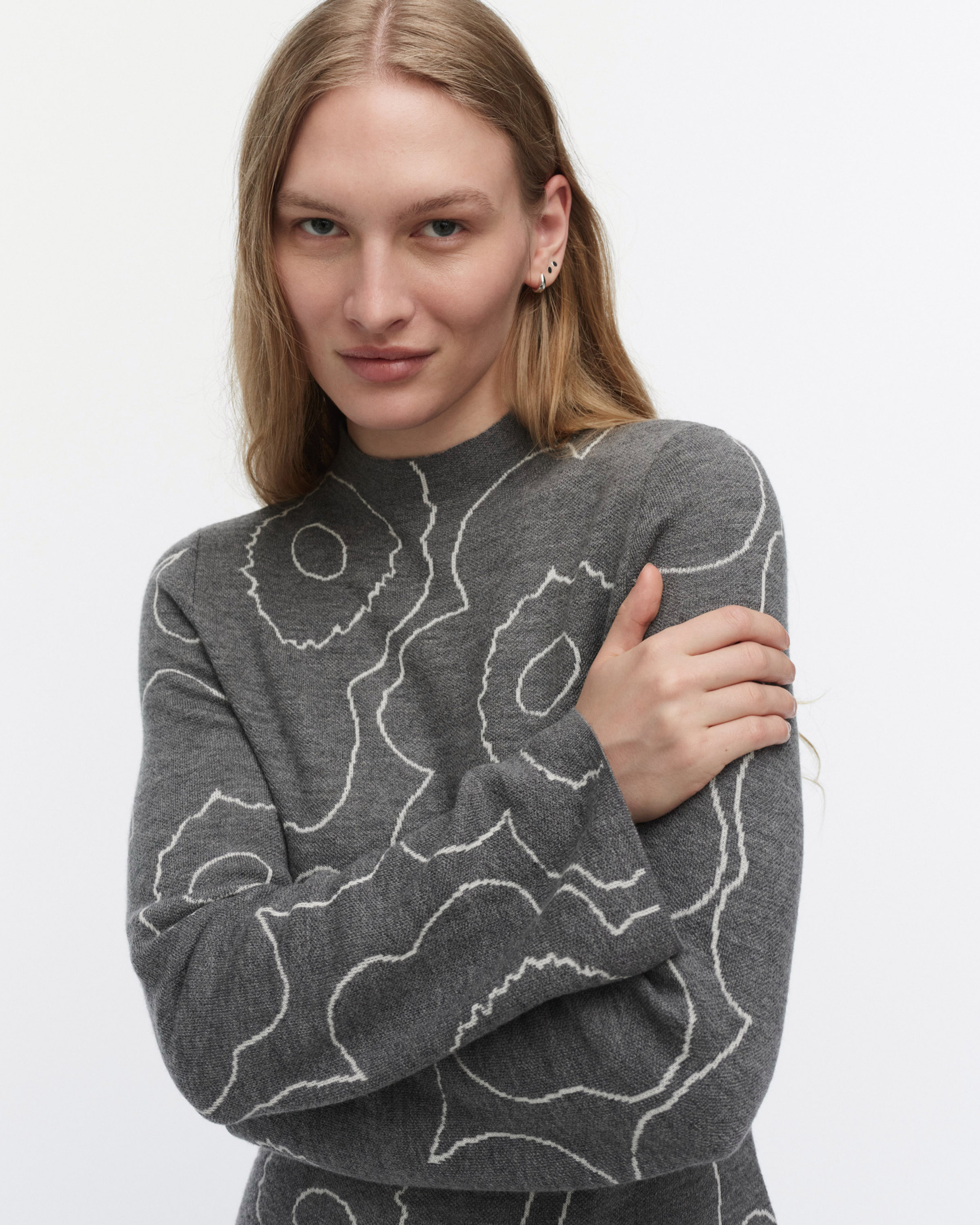 SH WILLAT PIIRTO UNIKKO 印花羊毛洋裝