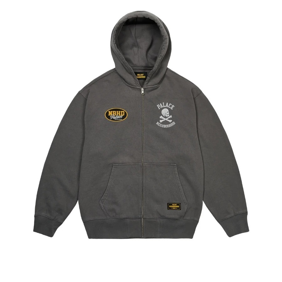 2025AW PALACE NEIGHBORHOOD SKULL ZIP HOOD 聯名 骷髏 連帽 外套 現貨