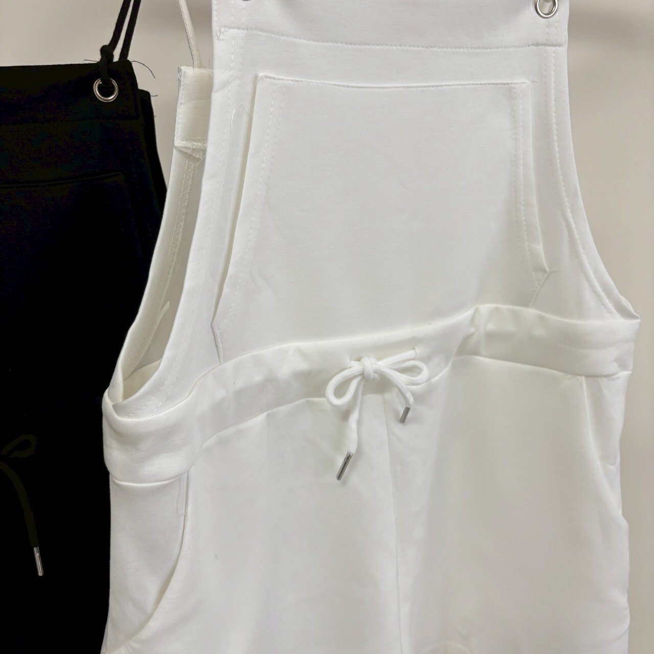 綁繩太空棉吊帶褲 (現貨)