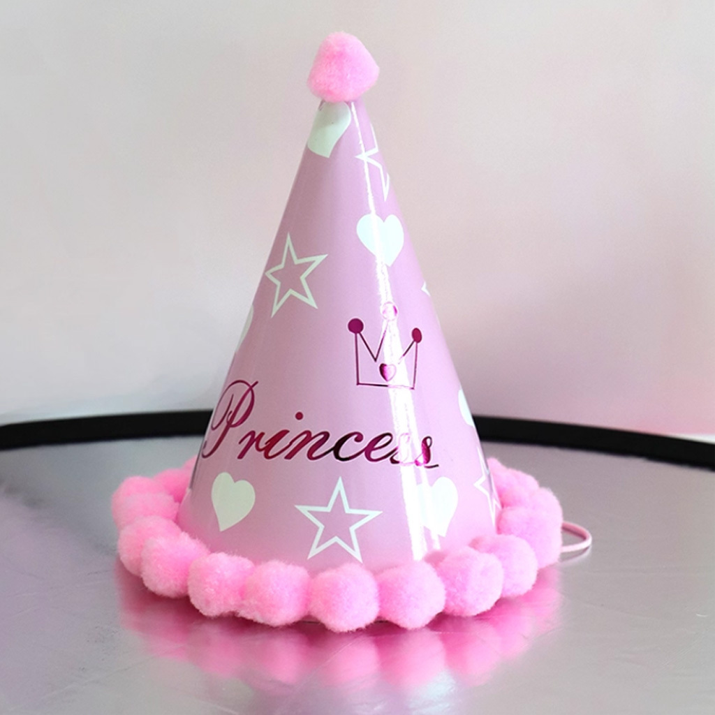 生日帽丨粉色公主款