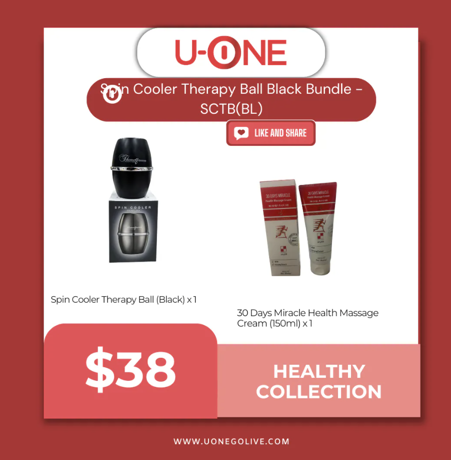 Pre-Order Spin Cooler Therapy Ball Black Bundle - PRESCTB(BL)