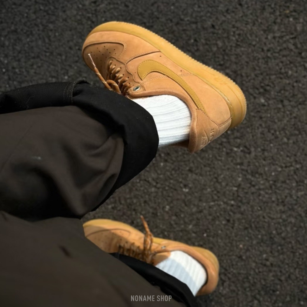 NIKE AIR FORCE 1 AF1 低筒 小麥 棕色 (男款)