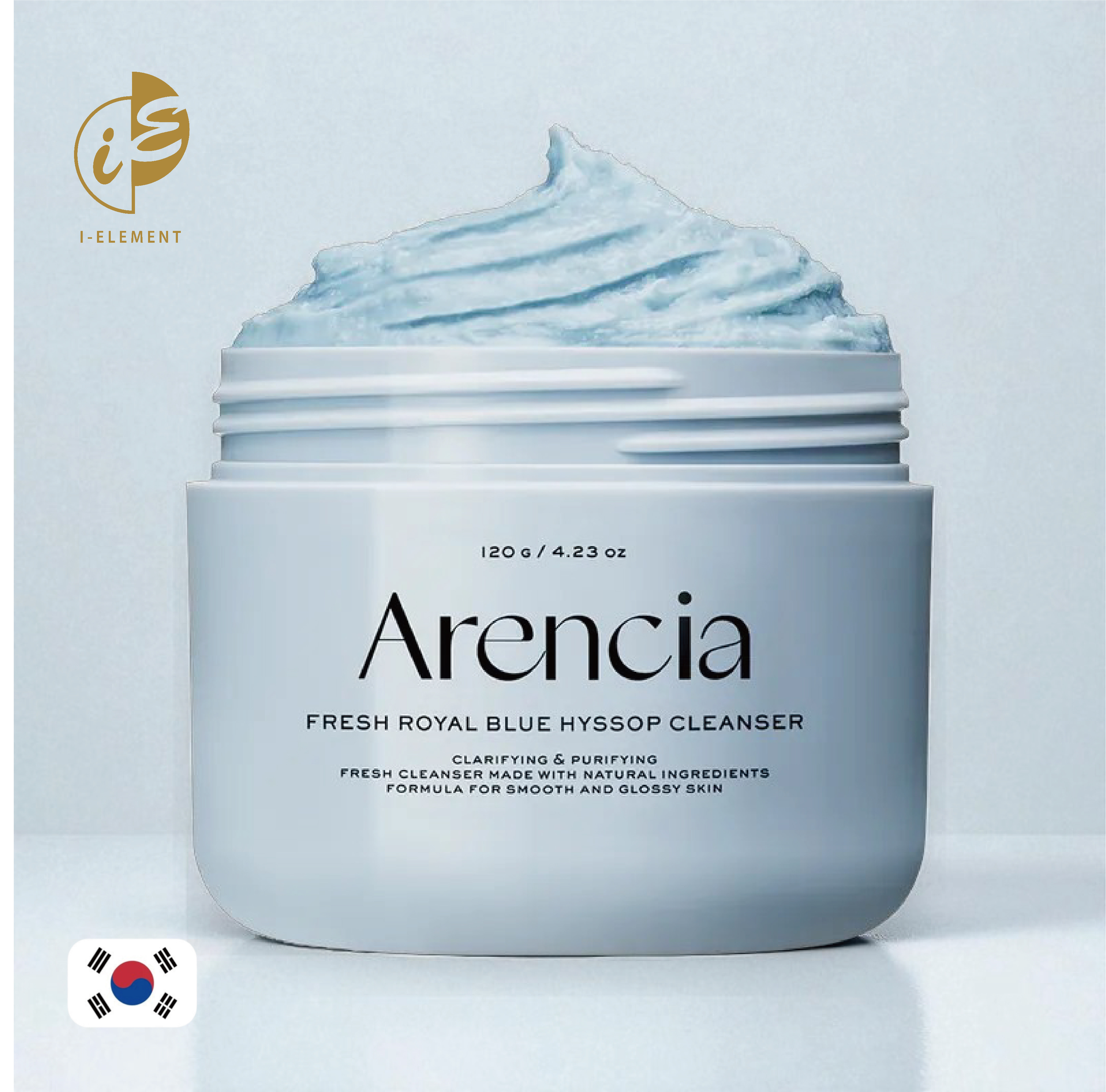 ARENCIA 皇家神香草年糕潔面乳-藍色 [120g]