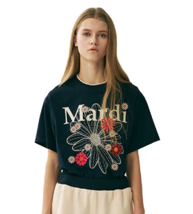[K] MARDI NAVY IVORY LOWERMARDI SLIM TSHIRT FLOWERMARDI BLOSSOM, KMD76 (KMD76)