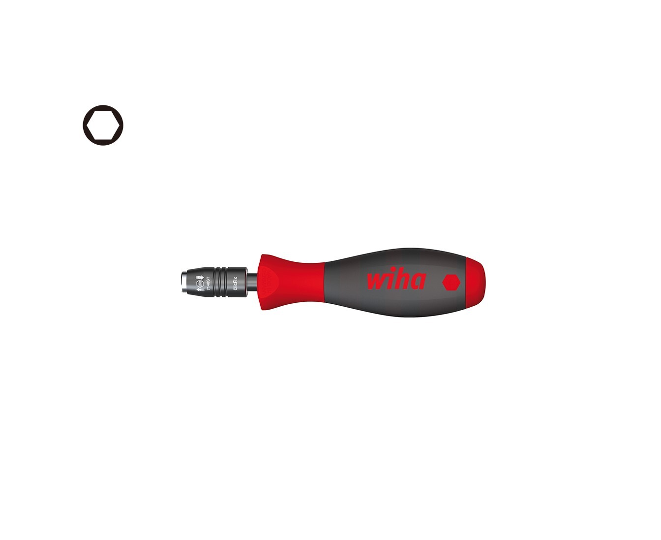 Wiha 40331 1/4" 機械鎖緊螺絲刀手柄