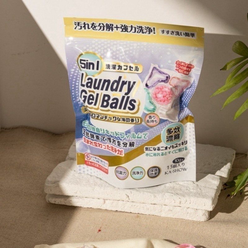 買一送一 KA-SHOW 洗濯職人 5-in-1 極淨香氛洗衣球 13入袋 等於26入