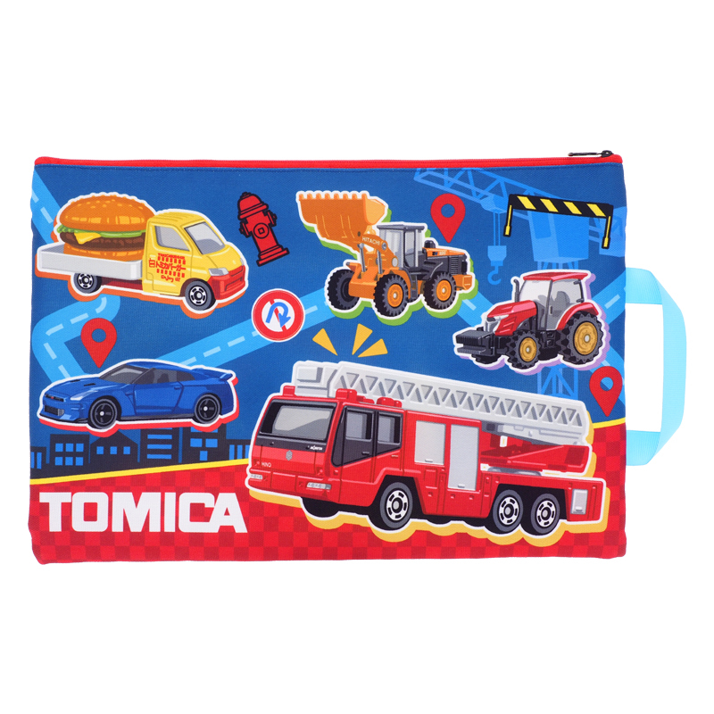 Tomica F4雙拉鍊布文件袋連手挽 TM-7297-2