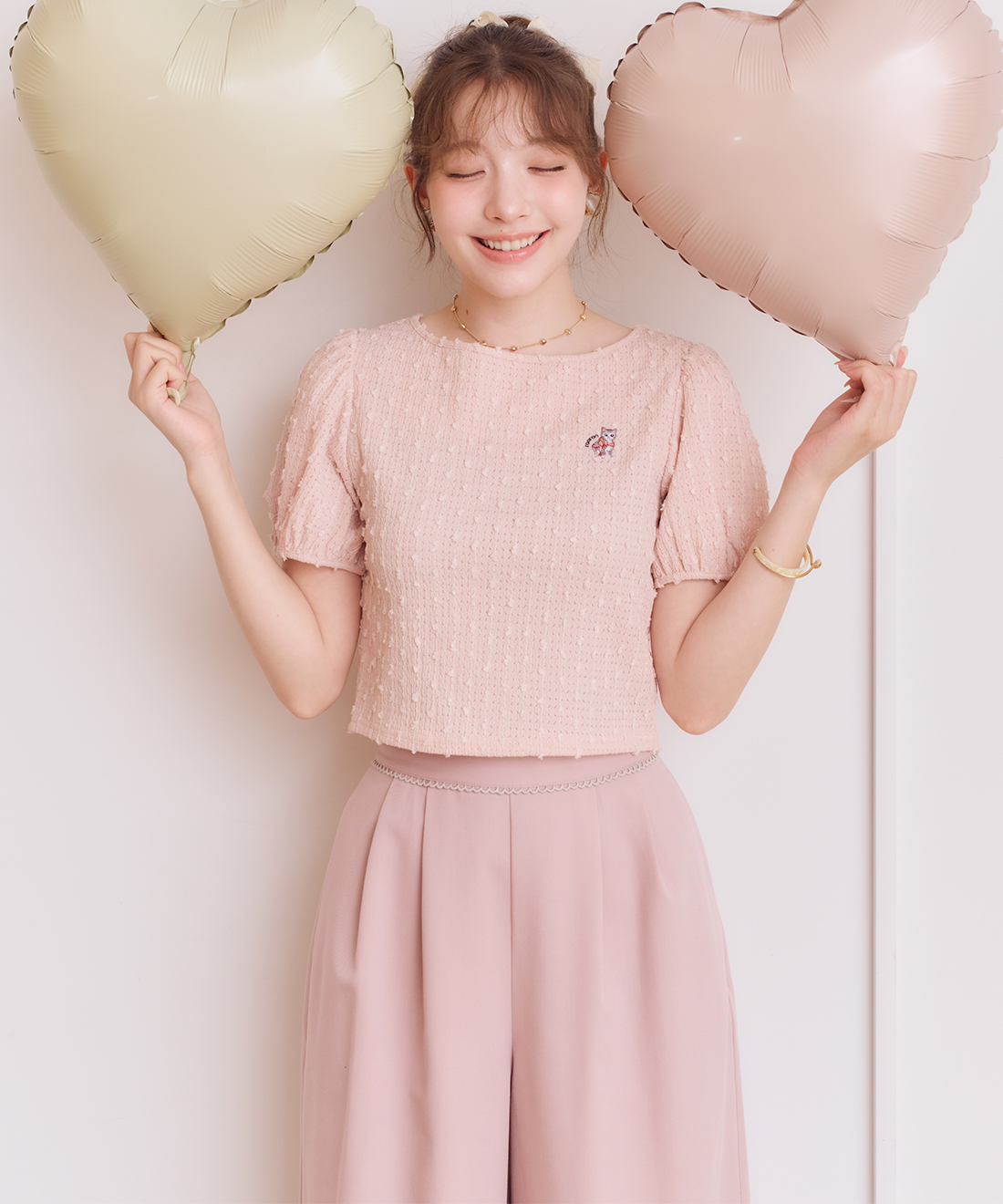 [預購] LILLIAN CARAT ronron 刺繡提花針織上衣