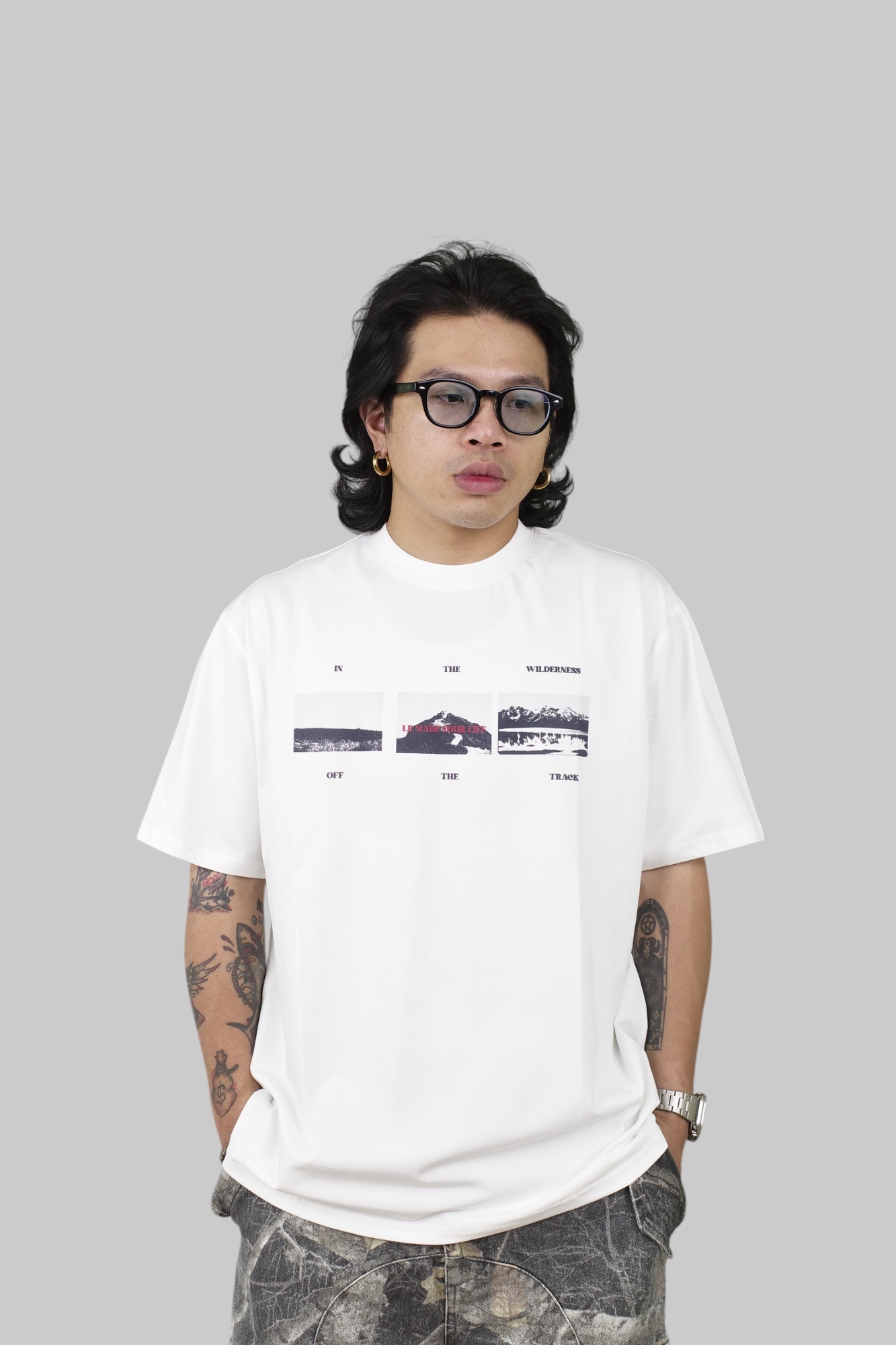 『Always_Good』戶外剪影 涼感 印花 短T