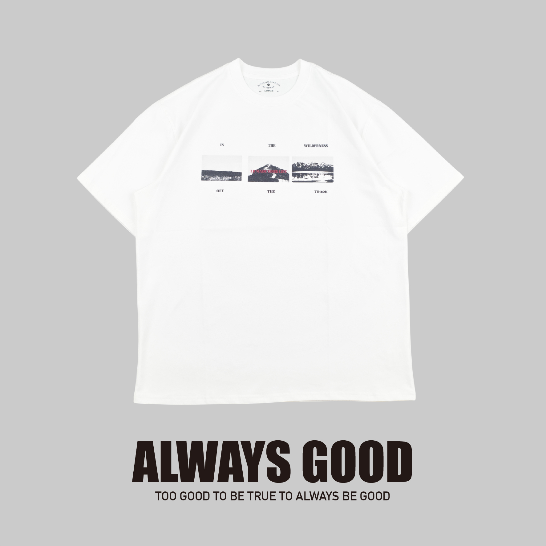 『Always_Good』戶外剪影 涼感 印花 短T