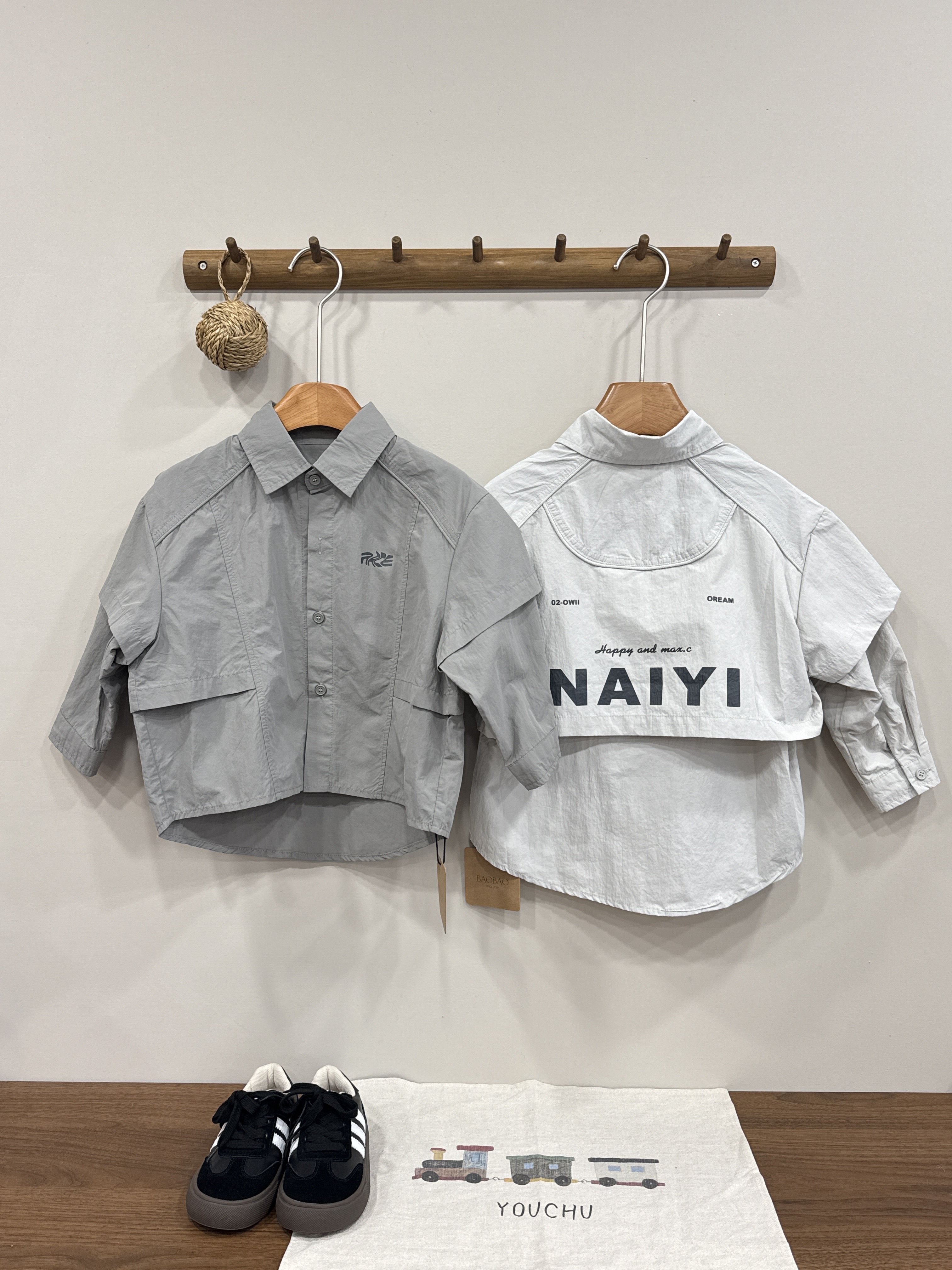 A02854速乾假兩件襯衫