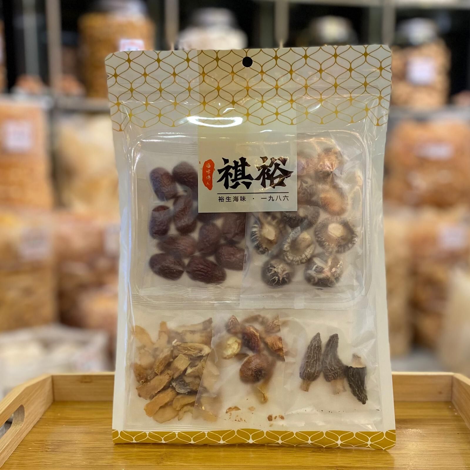 羊肚菌姬松茸湯包