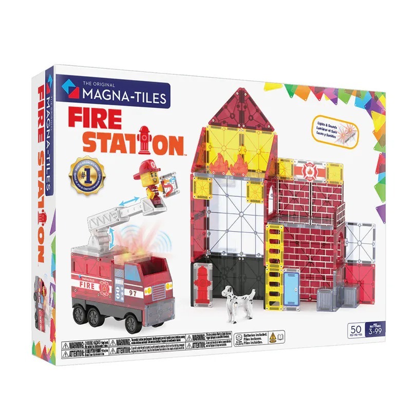 Magna-Tiles®Combo 磁力積木-50片消防局