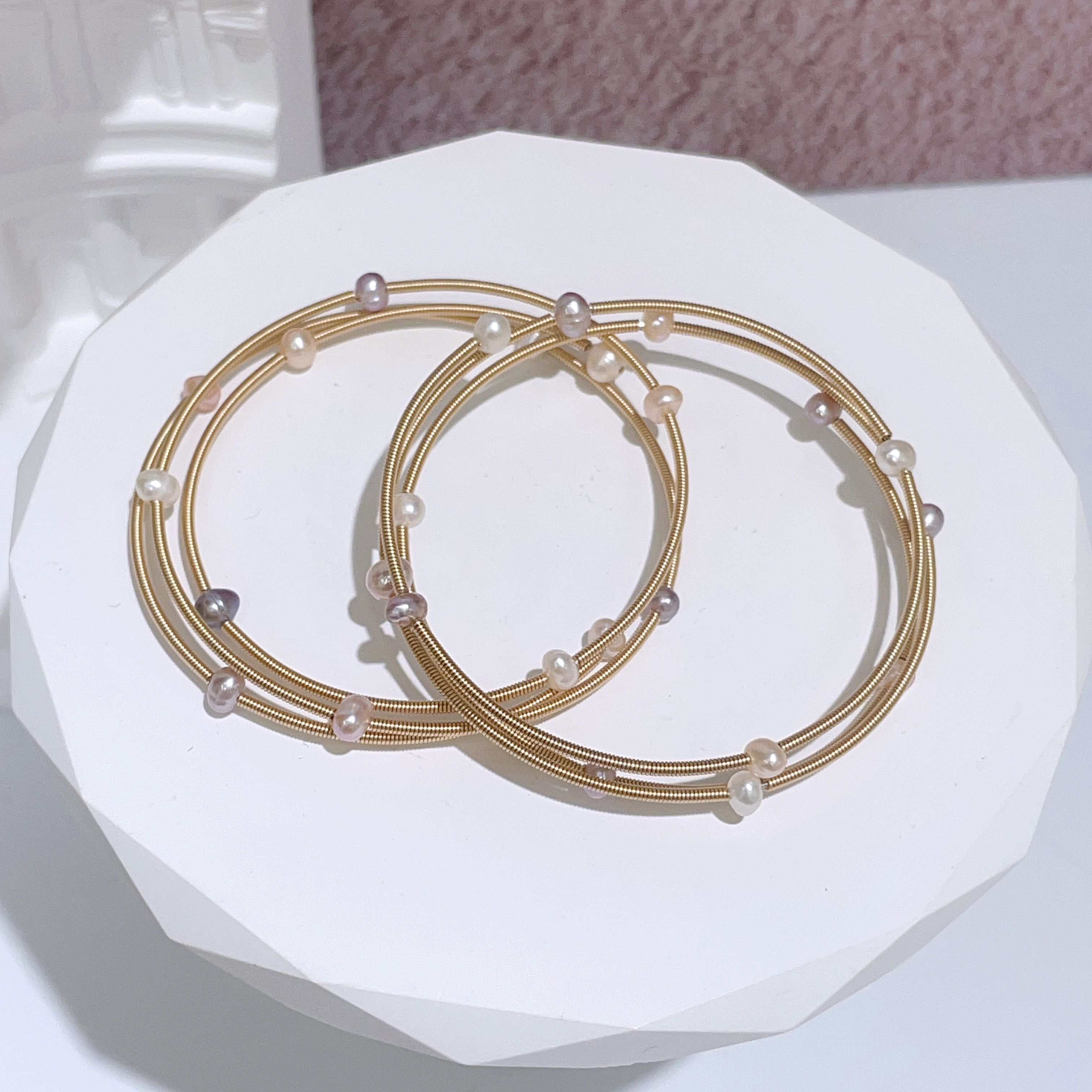 星球多層珍珠手環