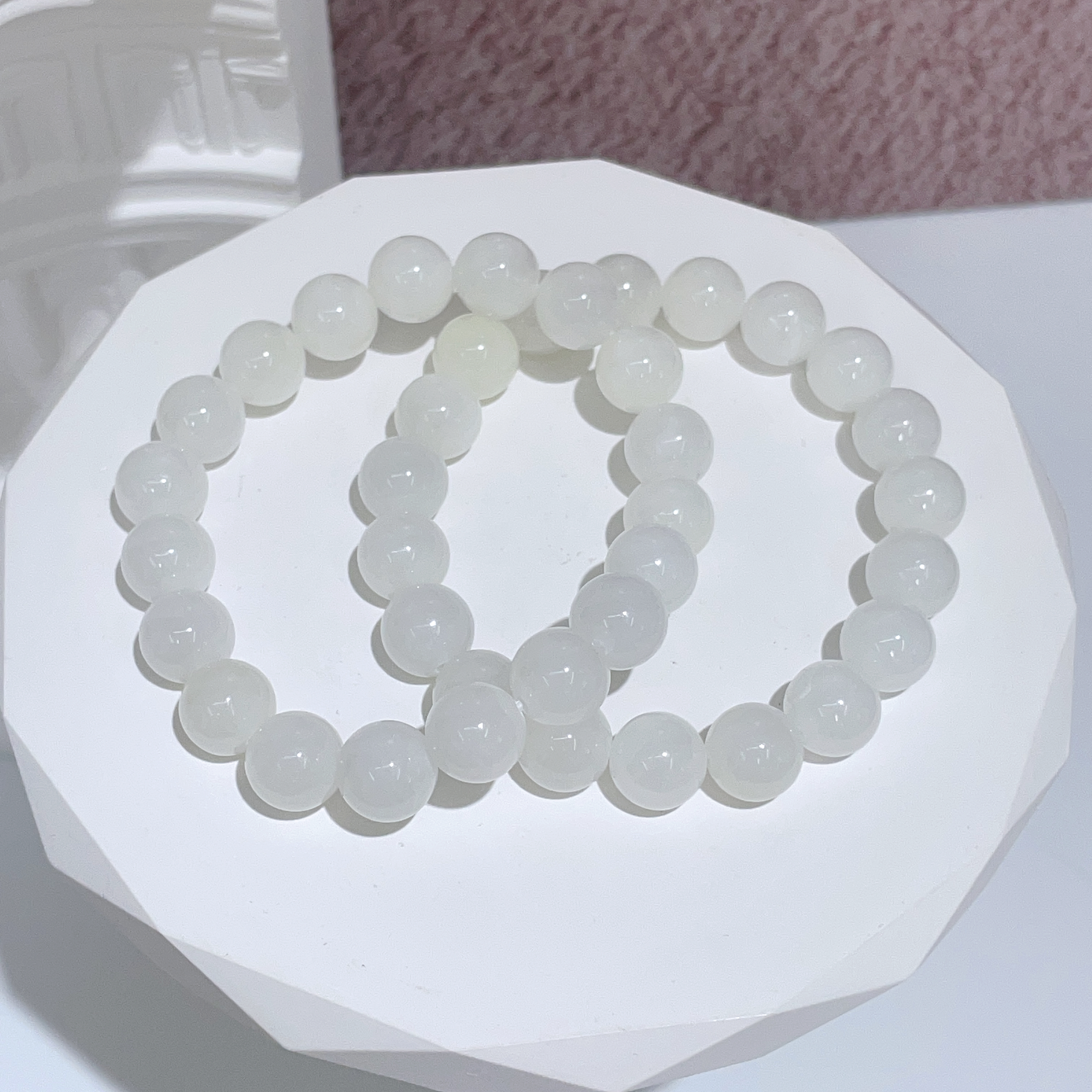 和田白玉手串10mm