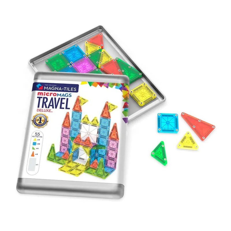 Magna-Tiles®迷你磁力積木-55片豪華旅行套組
