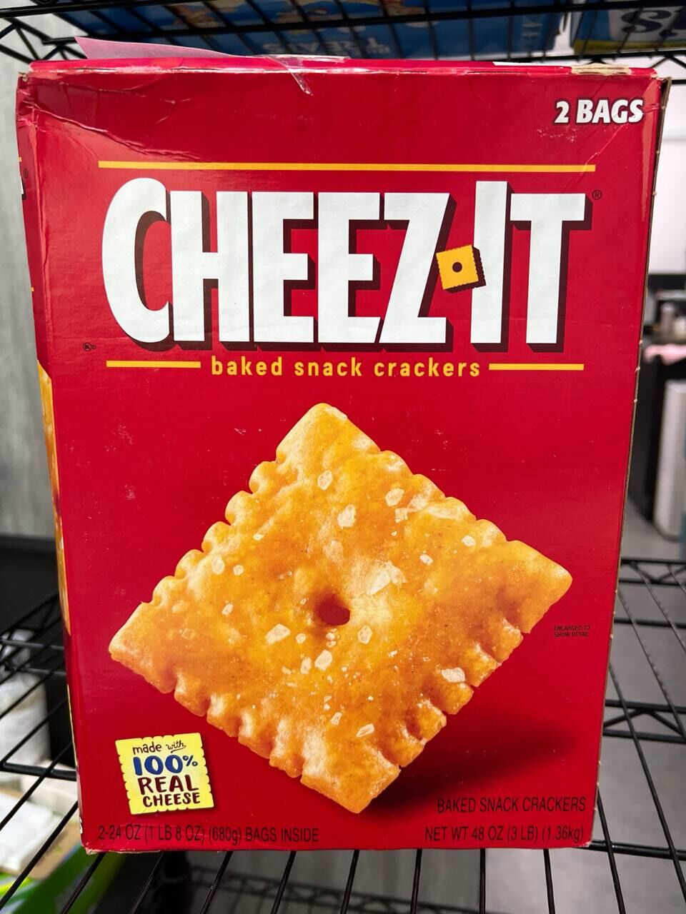 [S] CHEEZ-IT BAKED SNACK CRACKERS, 2 BAGS, 024100122035 (SZZ684)