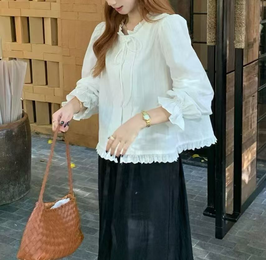 MI5042 小花邊法式上衣