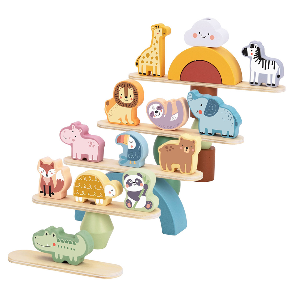 《 TOOKY TOY 》森林動物堆疊塔