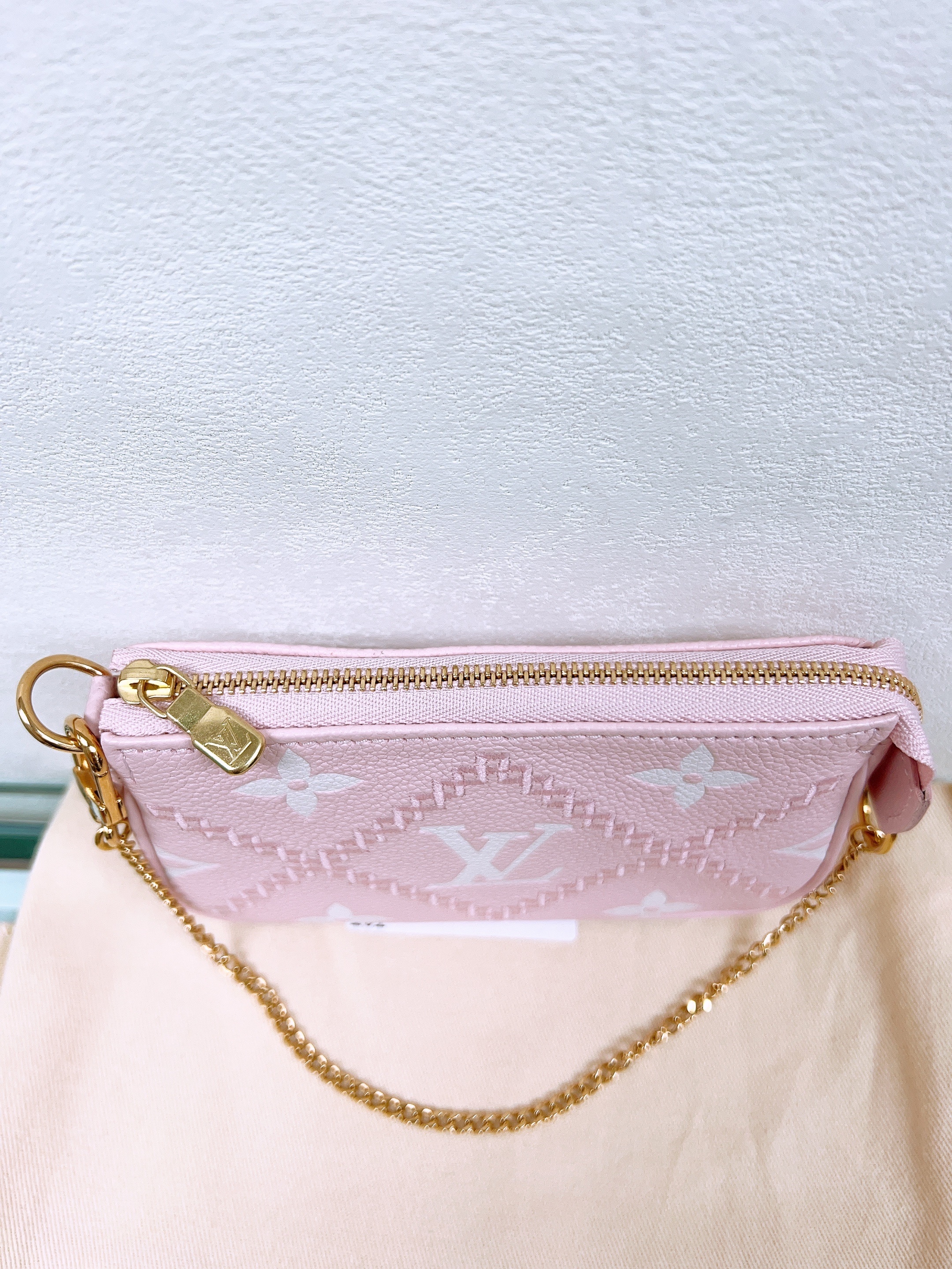 Lv mini pochette pink