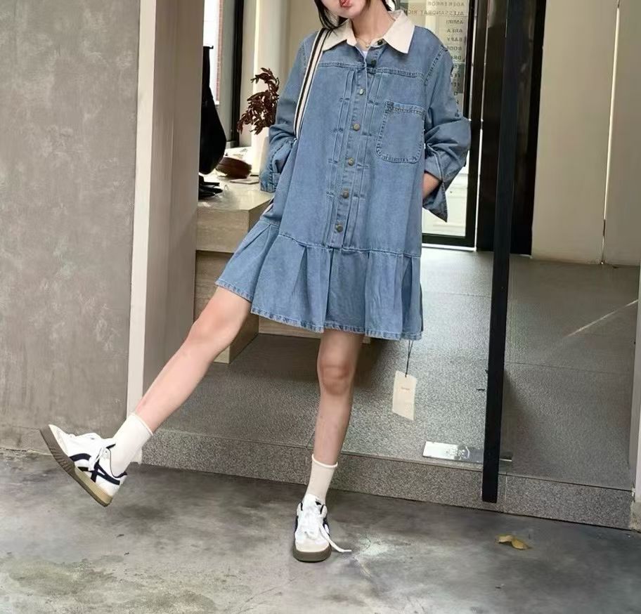 MI5045 牛仔恤衫連身裙
