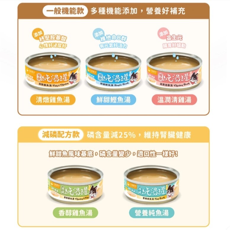 汪喵星球｜無膠慢燉純湯罐 補水罐 副食罐80g