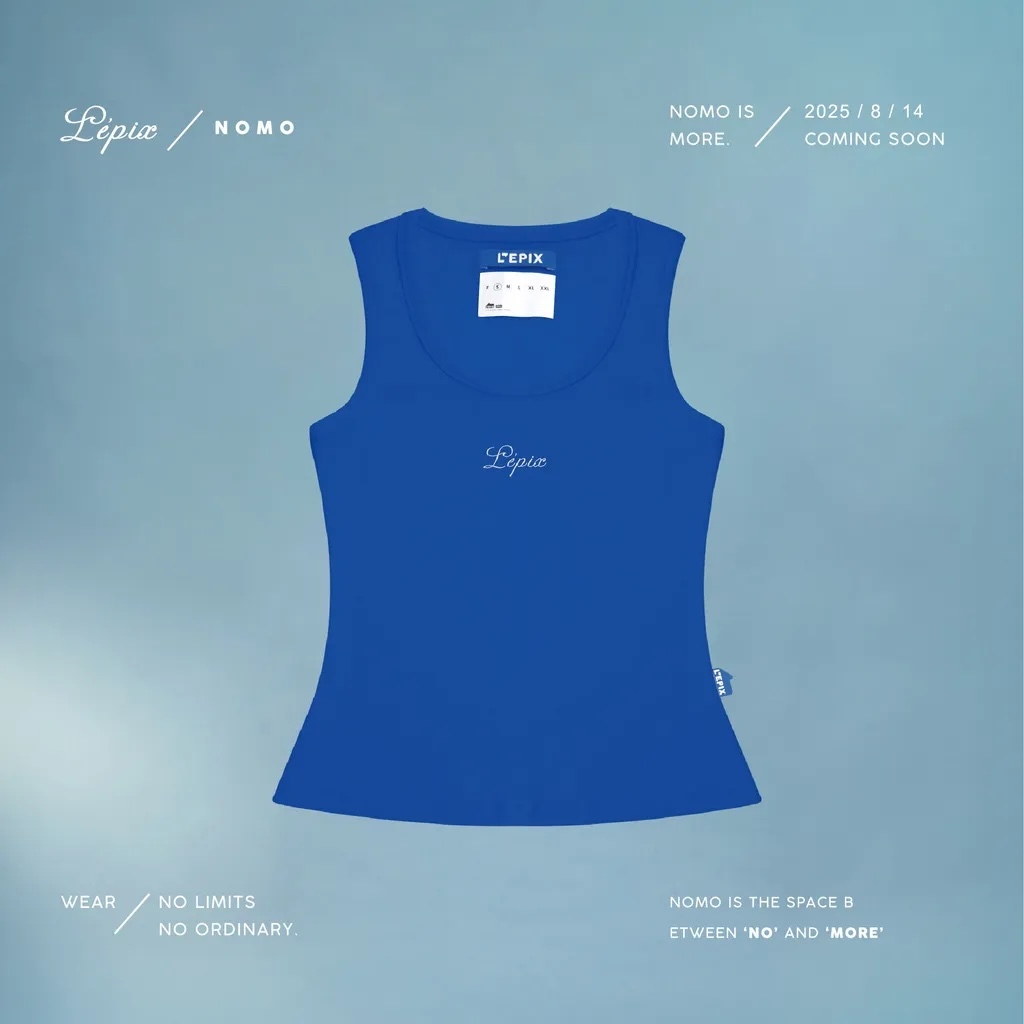 L’EPIX Draft Logo Tank Top Bundle 草寫中性背心 黑/白/藍 三色同捆包